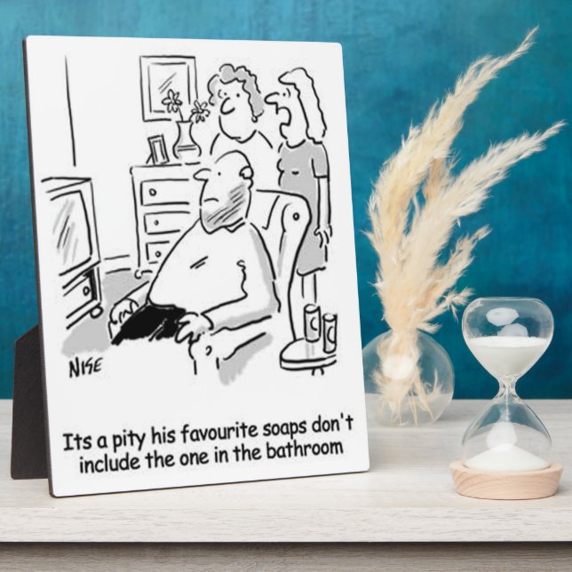 Placa Expositora Jabones de TV favoritos. Divertido (Lado)