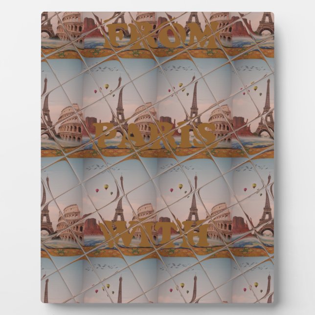 Placa Expositora J'aime Paris ( I Love Paris ) (Frente)