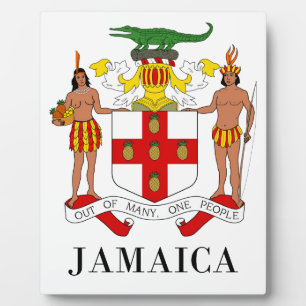 Placa Expositora JAMAICA - symbol/coat of arms/flag/colors/emblem