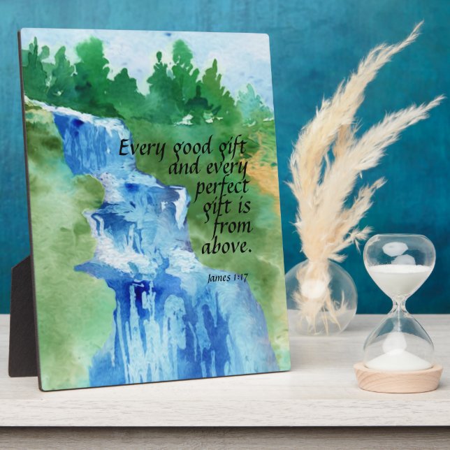 Placa Expositora James 1:17 (Lado)