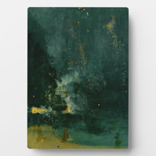 Placa Expositora James Whistler - Nocturne en negro y oro