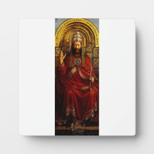 Placa Expositora Jan van Eyck Dios el Padre en el Trono Arte Fino