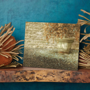 Placa Expositora Jardín de otoño rústico