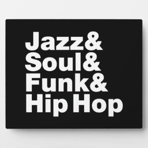 Placa Expositora Jazz y Soul y Funk & Hip Hop
