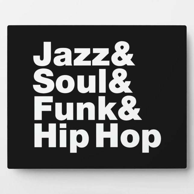 Placa Expositora Jazz y Soul y Funk & Hip Hop (Frente)