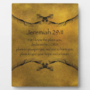 Placa Expositora Jeremías 29:11