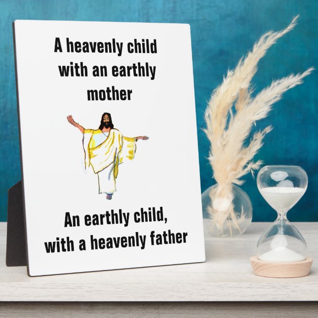 PLACA EXPOSITORA JESUS HEAVENLY CHILD (Lado)