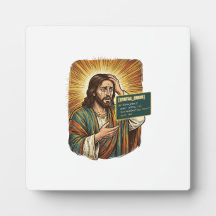 Placa Expositora Jesús llorando Error de sintaxis Programador de co