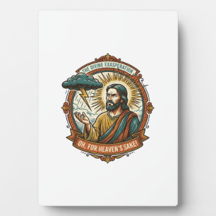 Placa Expositora Jesús molesto Nube oscura de lluvia Relámpago Clim