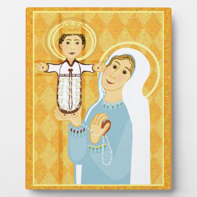 Placa Expositora Jesús y Mary Rosary (Frente)