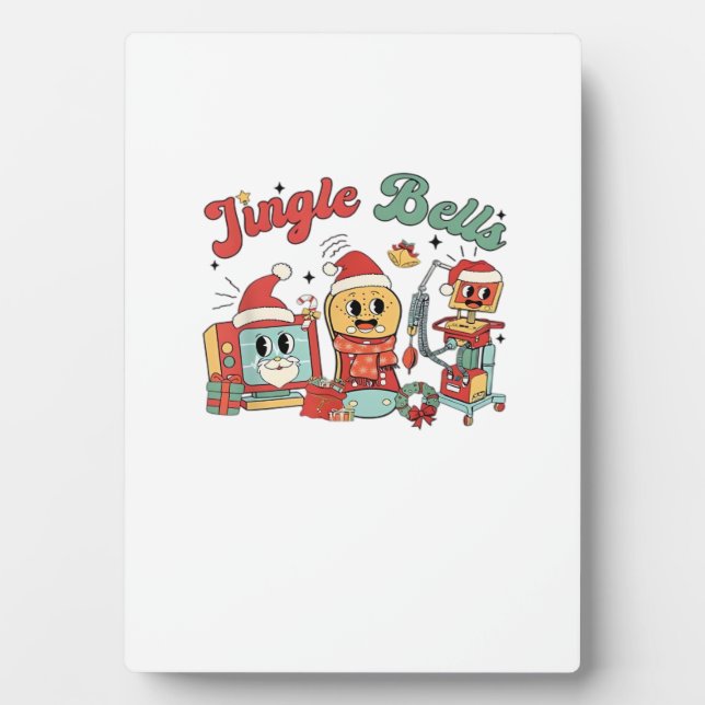 Placa Expositora Jingle Bells Nurse, Christmas Nurse, Funny Christm (Frente)