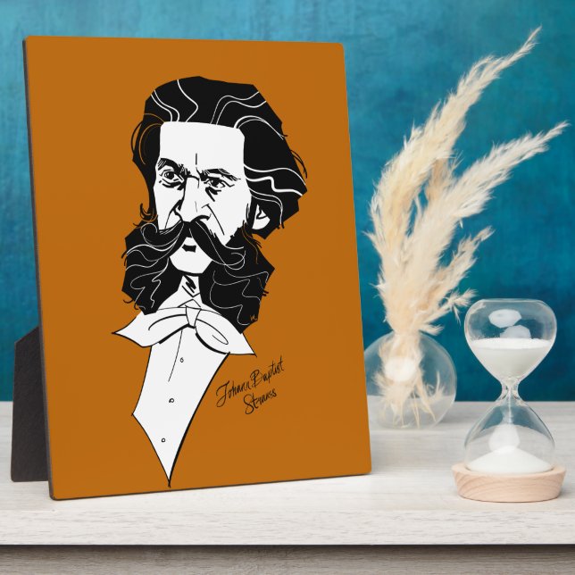 Placa Expositora Johann Strauss Jr. (Lado)