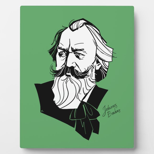 Placa Expositora Johannes Brahms (Frente)