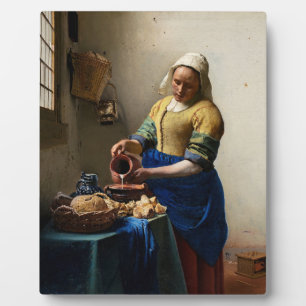 Placa Expositora Johannes Vermeer - La Milkmaid
