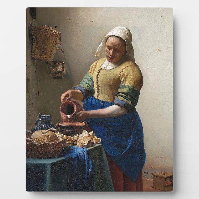 Placa Expositora Johannes Vermeer - La pintura de la sirena (Frente)
