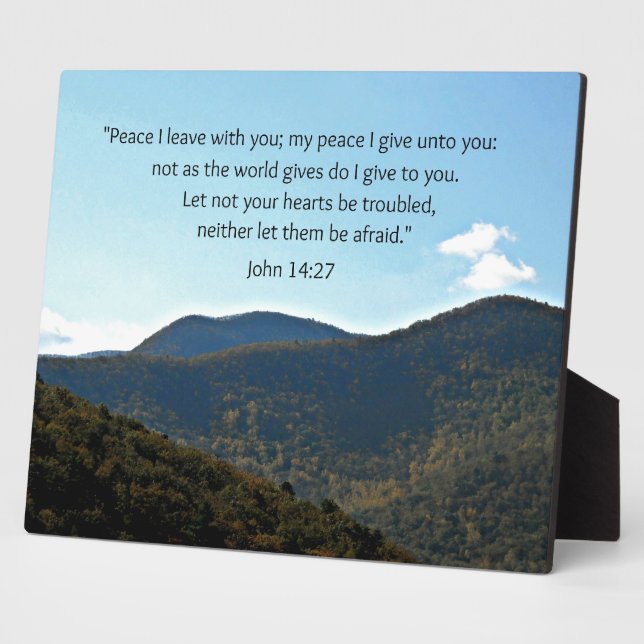 Placa Expositora John 14:27 (Lado)