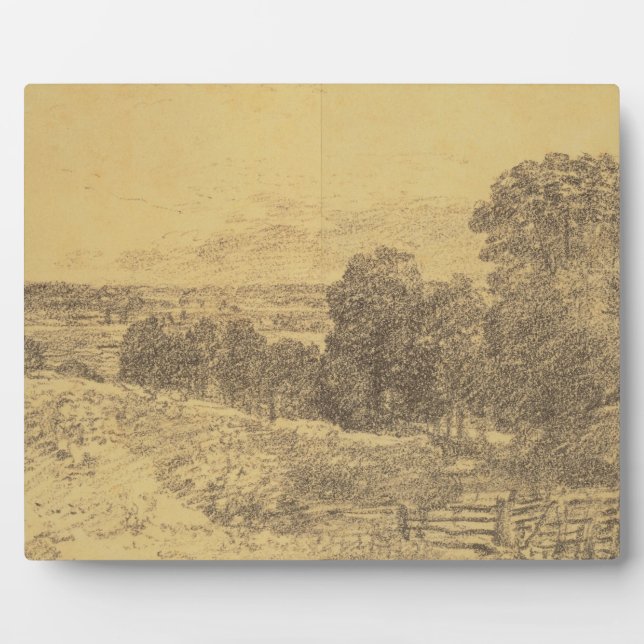 Placa Expositora John Constable | Esbozo para la entrada de pintura (Frente)