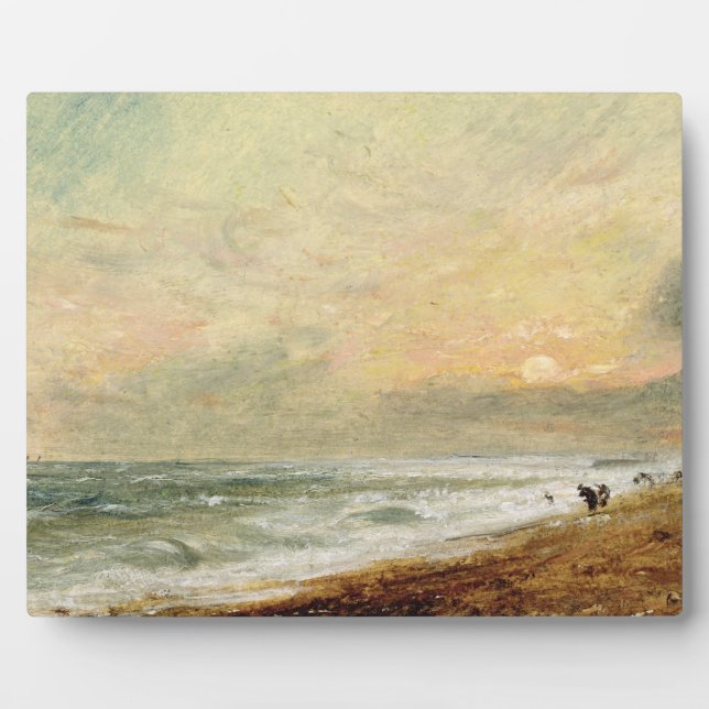 Placa Expositora John Constable | Hove Beach, c.1824 (aceite sobre  (Frente)
