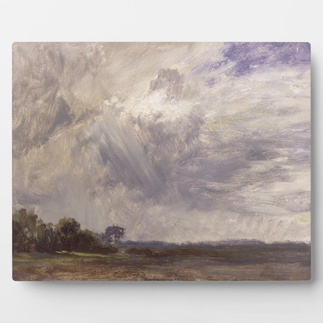 Placa Expositora John Constable | Paisaje con cielo gris, c. (Frente)
