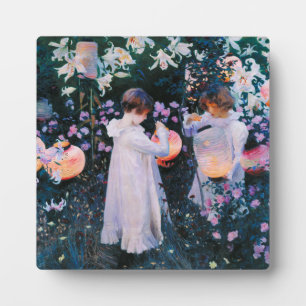 Placa Expositora John Singer Sargent Carnation Lily Rosa