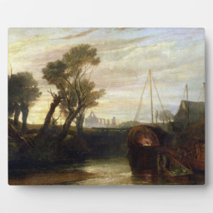 Placa Expositora Joseph Mallord William Turner Abadía de Newark,