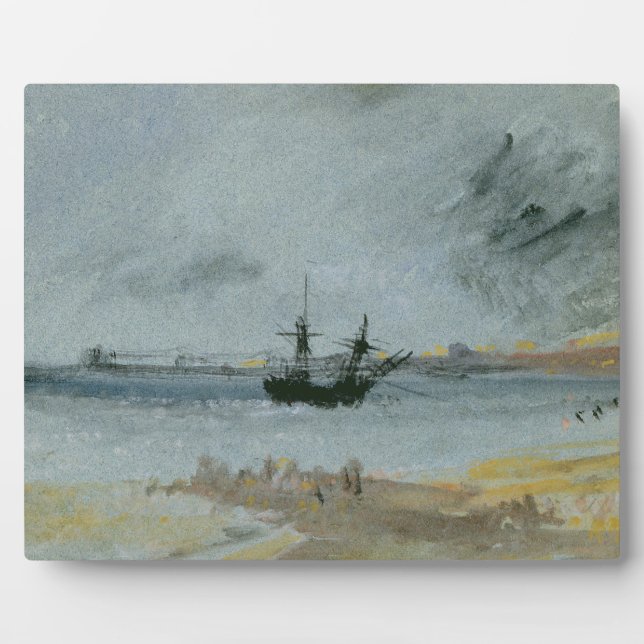 Placa Expositora Joseph Mallord William Turner | Barco terrestre, B (Frente)