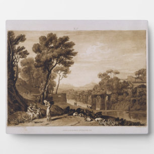 Placa Expositora Joseph Mallord William Turner Mujer y Tamb