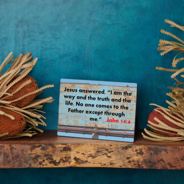 Placa Expositora Juan 14:6 (Lado)