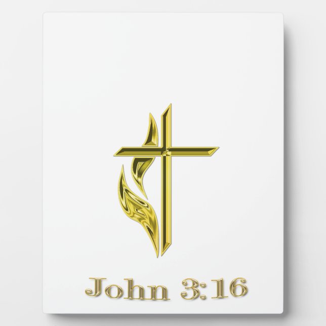 Placa Expositora Juan 3:16 (Frente)