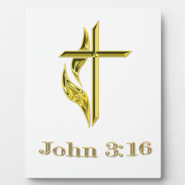 Placa Expositora Juan 3:16 (Frente)