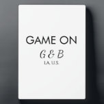 Placa Expositora Juego activado agregar nombre de pareja fiesta de<br><div class="desc">diseño</div>