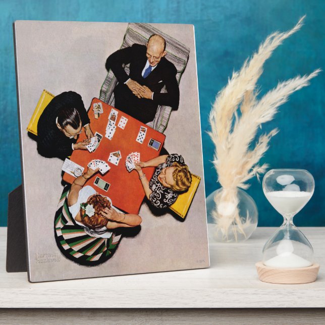 Placa Expositora Juego puente de Norman Rockwell (Lado)