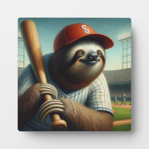 Placa Expositora Jugador de Béisbol Eslovaco