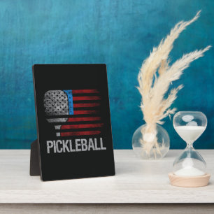Placa Expositora Jugador de Pickleball Amante del Paddleball Bander