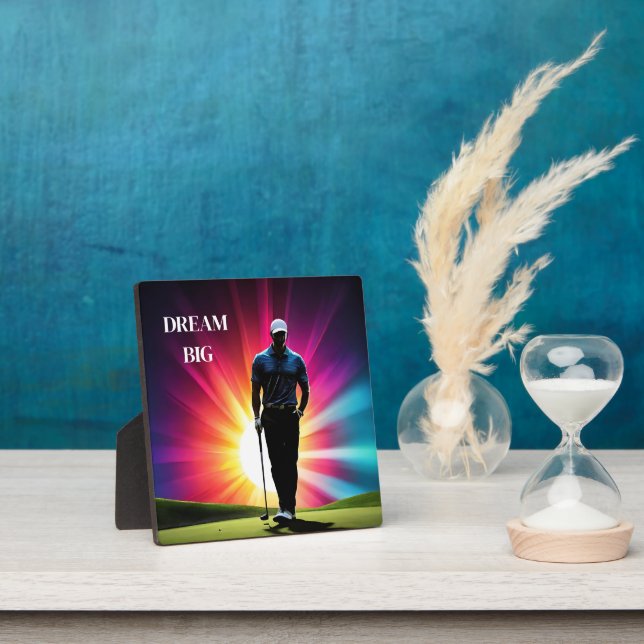 Placa Expositora Jugador de Plaque-Golf Art Decó (in situ)