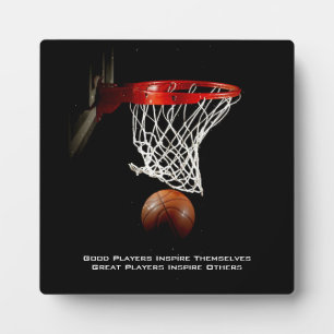 Placa Expositora Jugadores de la Cita Inspiradora de Baloncesto Ins