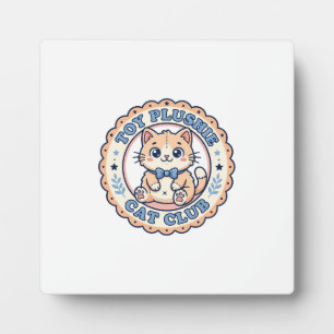 Placa Expositora Juguete de peluche gato Diseño de camiseta de gato