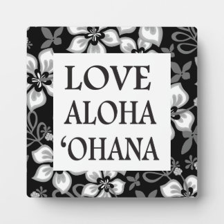 PLACA EXPOSITORA JUNGLE SURF EN NEGRO- OHANA