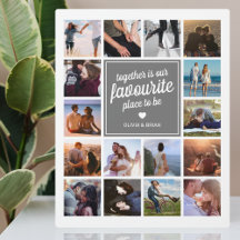 “Juntos es Nuestro Lugar Favorito” Collage de Foto