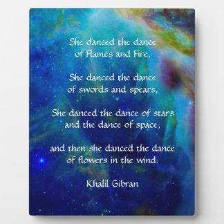 Placa Expositora Kahlil Gibran Baile de las estrellas