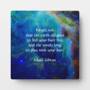 Placa Expositora Kahlil Gibran on Earth