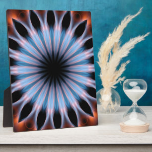 Placa Expositora Kaleidoscopio con llamas de fuego