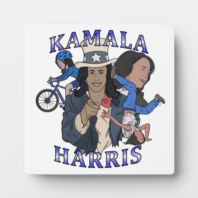 Placa Expositora Kamala Harris Bootleg Rap Style (Frente)