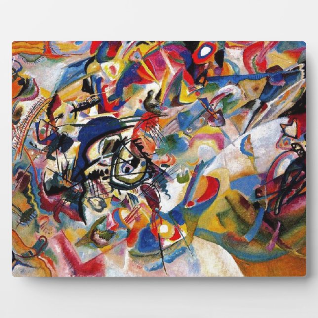 Placa Expositora Kandinsky Composición VII Pintura abstracta (Frente)