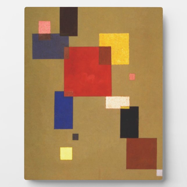Placa Expositora Kandinsky Trece Rectángulos Resumen Pintura (Frente)