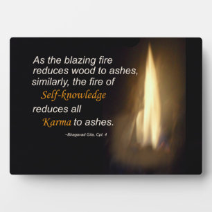 Placa Expositora Karma - Fuego deslumbrante - Plaque de citas de au