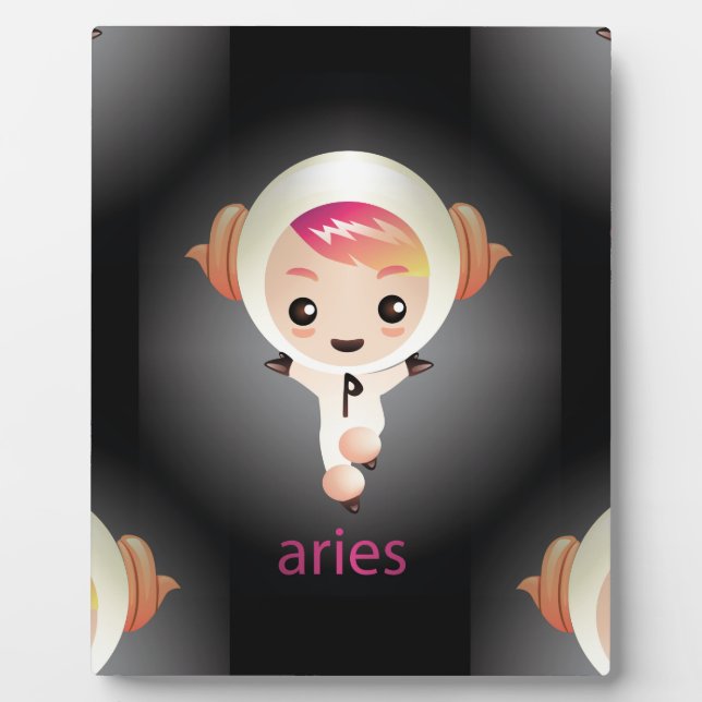 Placa Expositora kawaii aries (Frente)