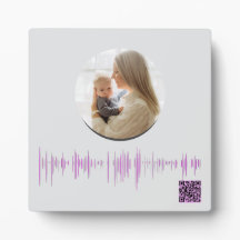 Keepsake de ondas de voz personalizadas para mamá
