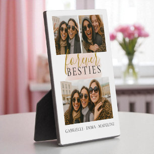 Placa Expositora Keepsake Forever Besties Friends 3 Collage de foto