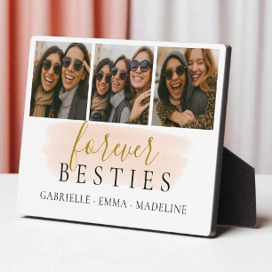 Placa Expositora Keepsake Forever Besties Friends 3 Collage de foto